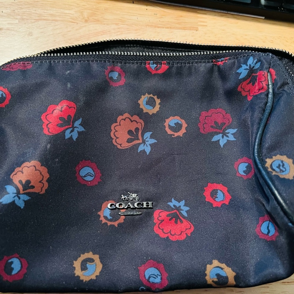 Coach makeup bag.